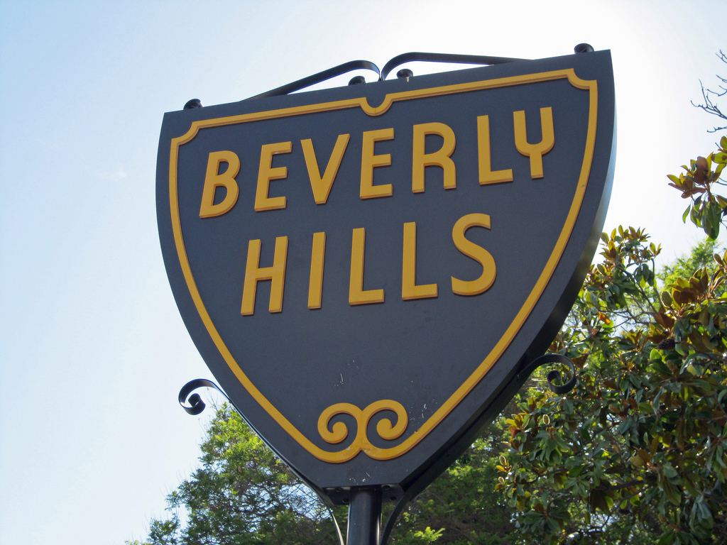 the beverly Hills sign