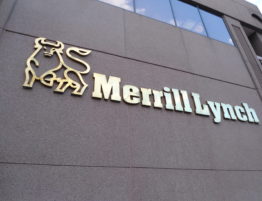 Merrill Lynch sign on building