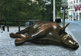 dead Wall Street Bull