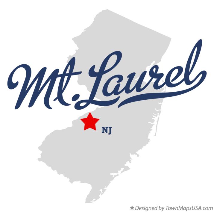 mt laurel in map