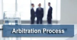 image stating the Arbitration process