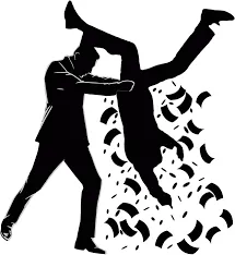 Man holding man upside down to shake our cash