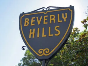 the Beverly Hills sign