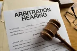 image of arbitration notice