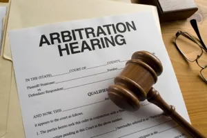 image of arbitration notice