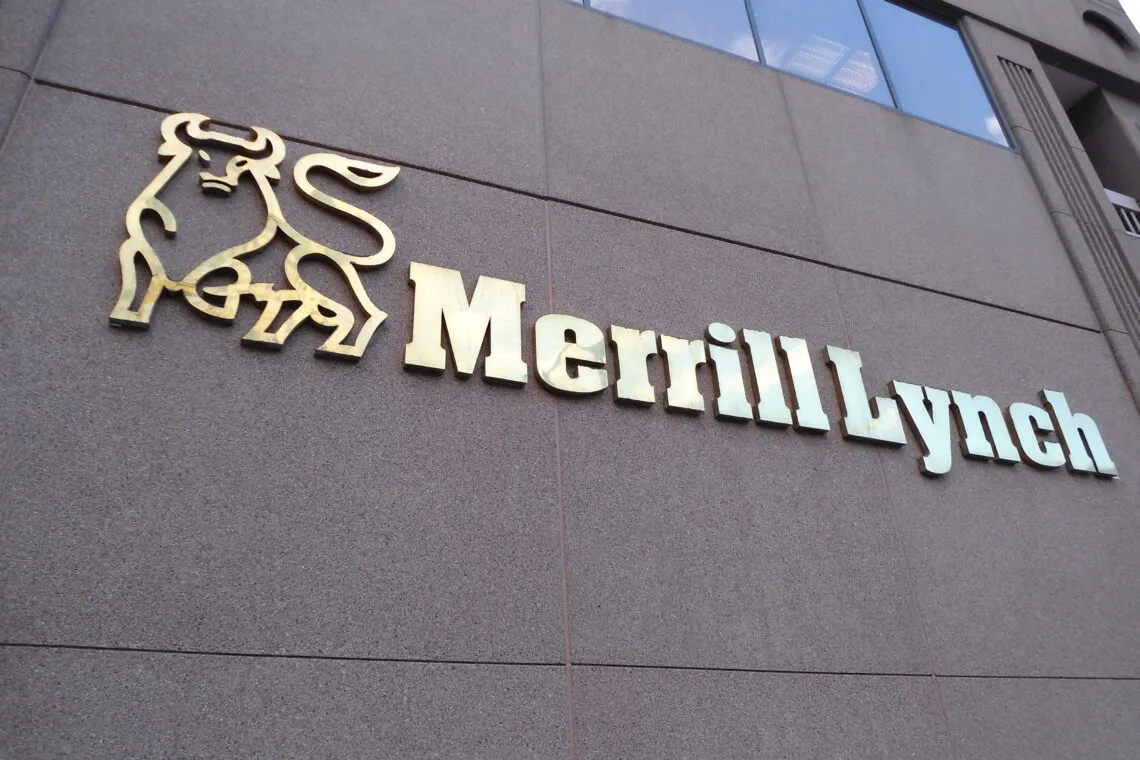 Merrill Lynch sign on building